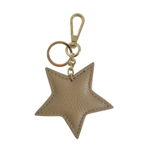 Ster Sleutelhanger | Licht Taupe