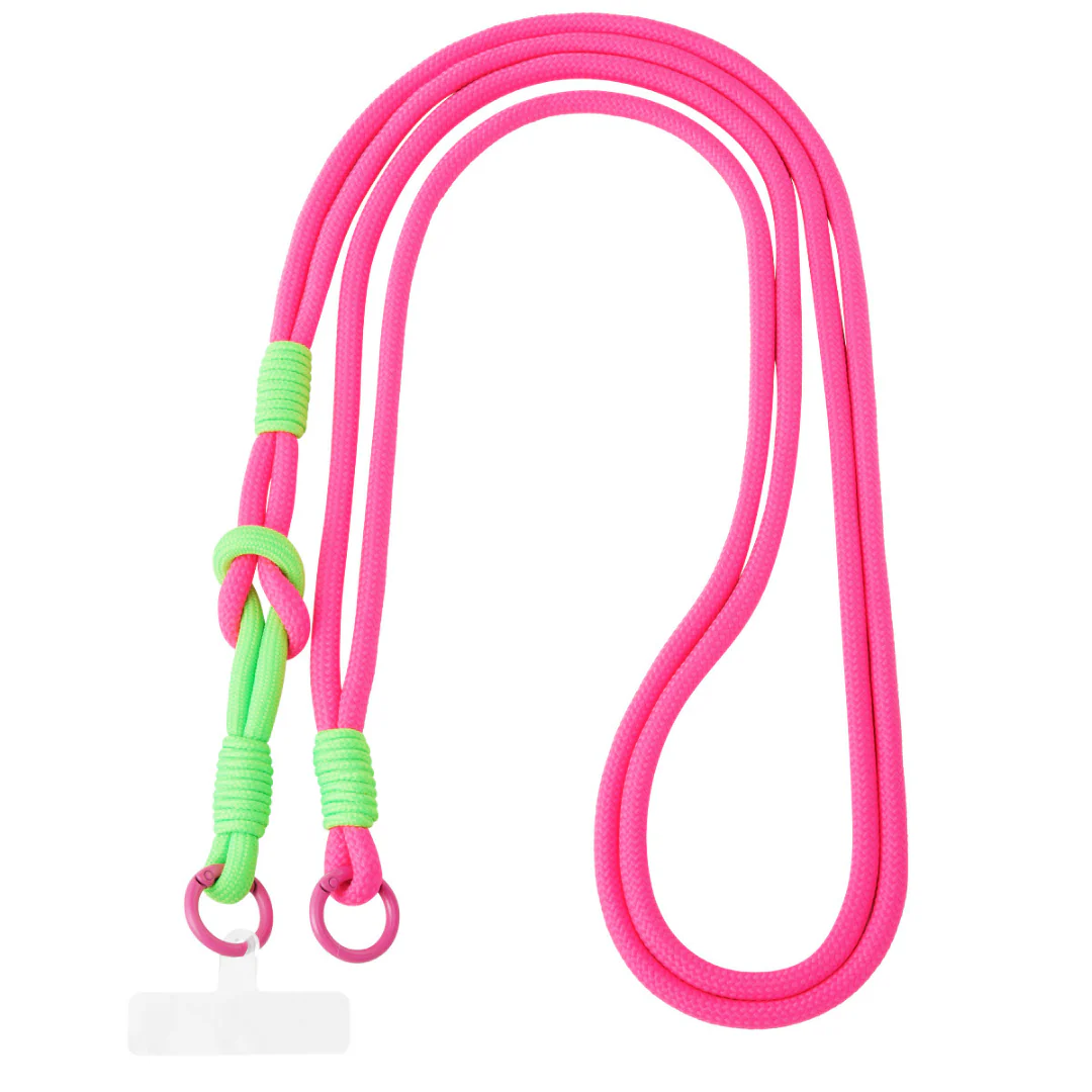 Telefoonkoord Lang | Neon Roze - Image 2
