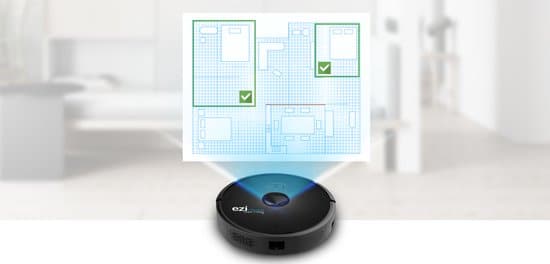 Eziclean Connect x600 Robotstofzuiger – Met Oplaadstation – Ideaal Voor Huisdieren Lasernavigatietechnologie – 240m²- 55dB - Image 4