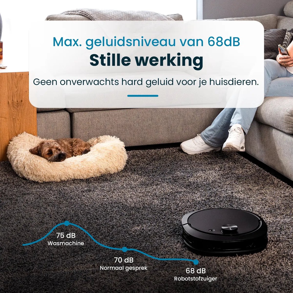 EZIclean Z10 Plus Robotstofzuiger en Dweilrobot – Automatisch vul- en leegstation – Objectdetectie en vermijding – dweilrol - Image 9