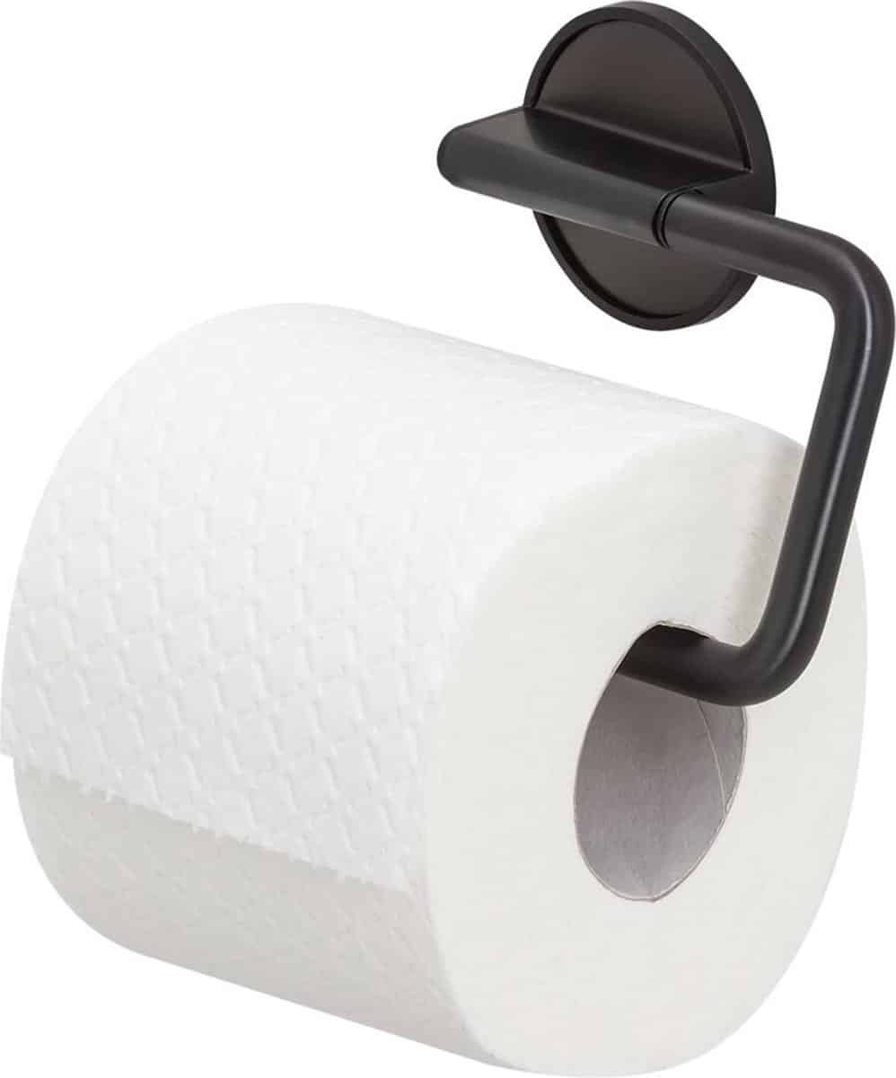 Tiger Tune Wc rolhouder zonder boren – Toiletrolhouder – Zelfklevend 3M tape – Zwart metaal geborsteld / Zwart – Gunmetal black - Image 8