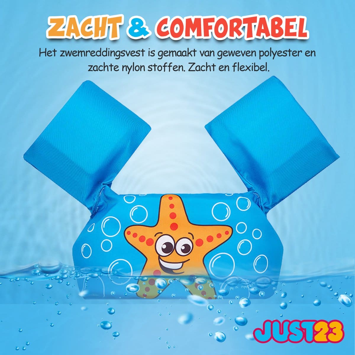 JUST23 Puddle Jumper Zeester Verstelbare Zwembandjes – Zwemvest kind vanaf 2 Jaar – 14 tot 25 KG – Maat one size - Image 4