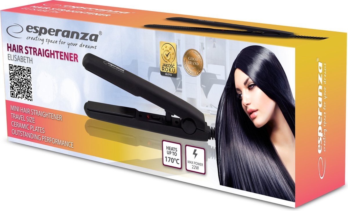 Hair Straightener Esperanza EBP008 Black 22 W - Image 4