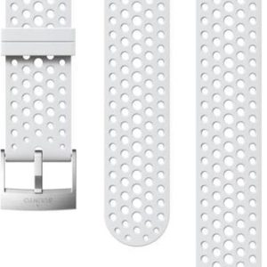 24 ATH1 SILICONE STRAP WHITE/STEEL S+M