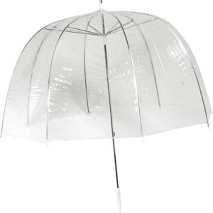 Impliva Koepelparaplu – 75cm diameter – Transparant