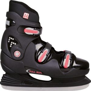 Nijdam IJshockeyschaats Maat 38 – Hardboot – Zwart/Zilver/Rood