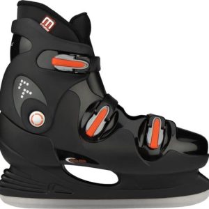 Nijdam IJshockeyschaats Maat 46 – Hardboot – Zwart/Zilver/Rood