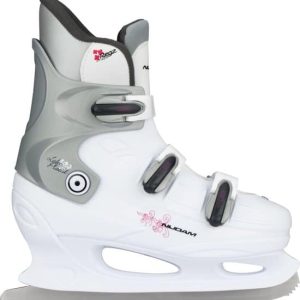 Nijdam kunstschaats maat 42 – Hardboot Wit/Zilver/Fuchsia