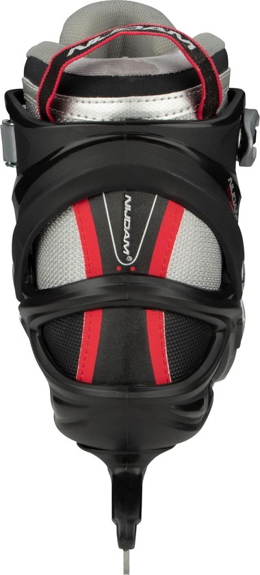 Nijdam IJshockeyschaats Pro-Line Semi-Softboot, Zwart/Grijs/Rood, maat 42 - Image 5