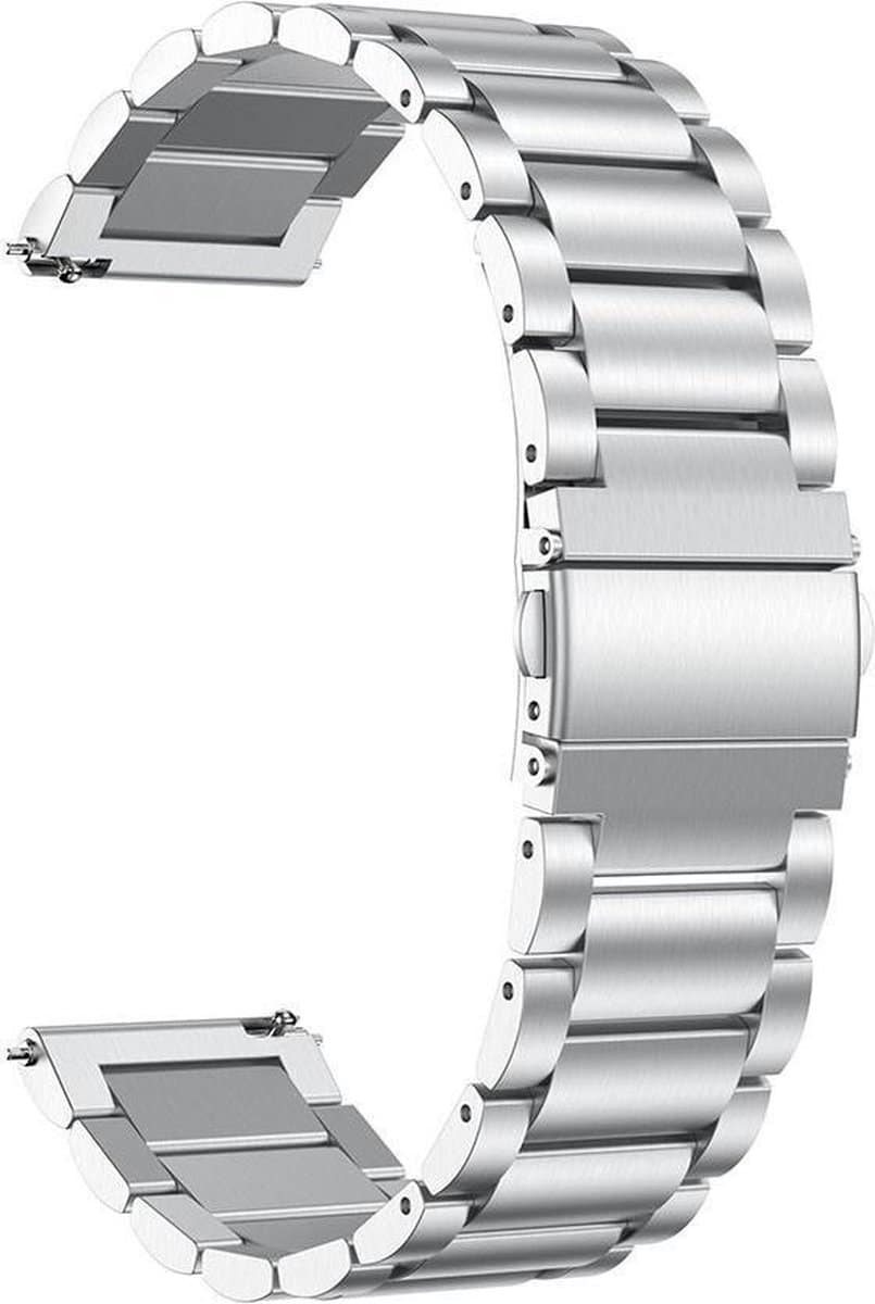 Samsung Galaxy Watch Active 2 Bandje – Just in Case – Metalen armband – zilver - Image 9