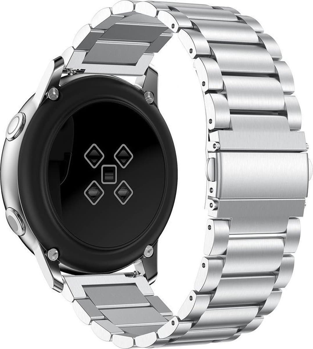 Samsung Galaxy Watch Active 2 Bandje – Just in Case – Metalen armband – zilver - Image 5