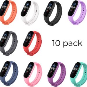 SmartphoneClip® Sportbandje – 10-pack – geschikt voor Xiaomi Mi Band 5