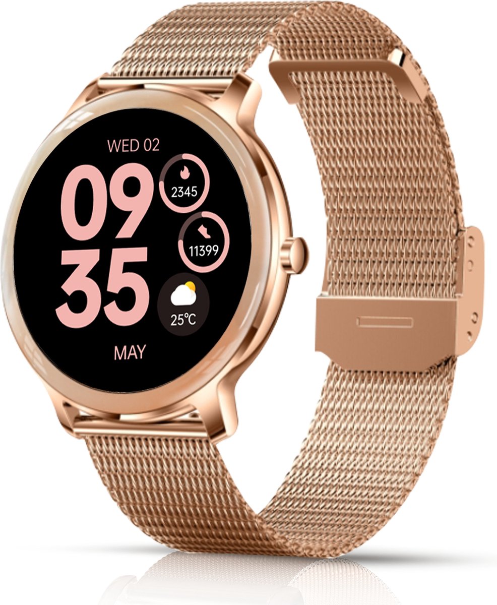 Smartify dames smartwatch met stappenteller – Activity Tracker – Met Belfunctie – Saturatiemeter – Geschikt voor elke Smartphone – Android en IOS - Image 2
