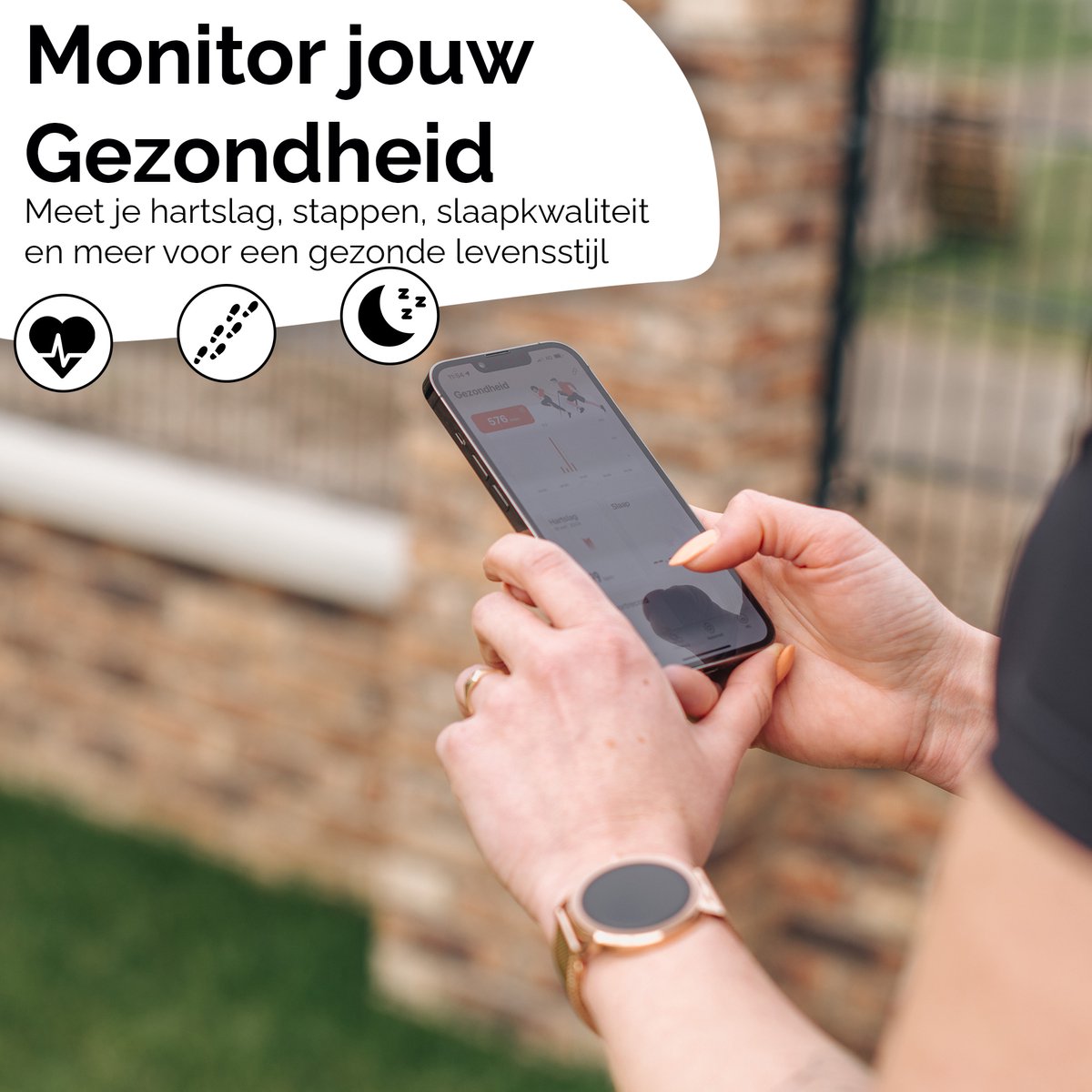 Smartify dames smartwatch met stappenteller – Activity Tracker – Met Belfunctie – Saturatiemeter – Geschikt voor elke Smartphone – Android en IOS - Image 4