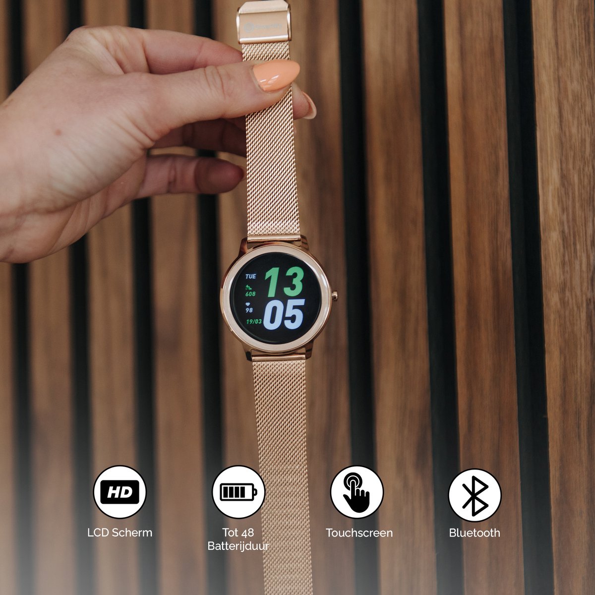 Smartify dames smartwatch met stappenteller – Activity Tracker – Met Belfunctie – Saturatiemeter – Geschikt voor elke Smartphone – Android en IOS - Image 5