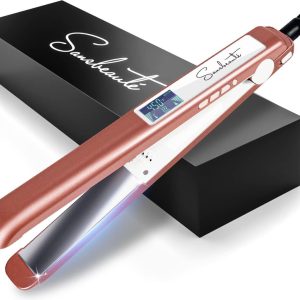 Sansbeauté® Professionele Stijltang – 2 in 1 – Krultang – Stijltangen – Hair Straightener – Snel Opgewarmd – 80℃ t/m 230℃ – Steilen & Krullen – ION technologie – Rosé Gold