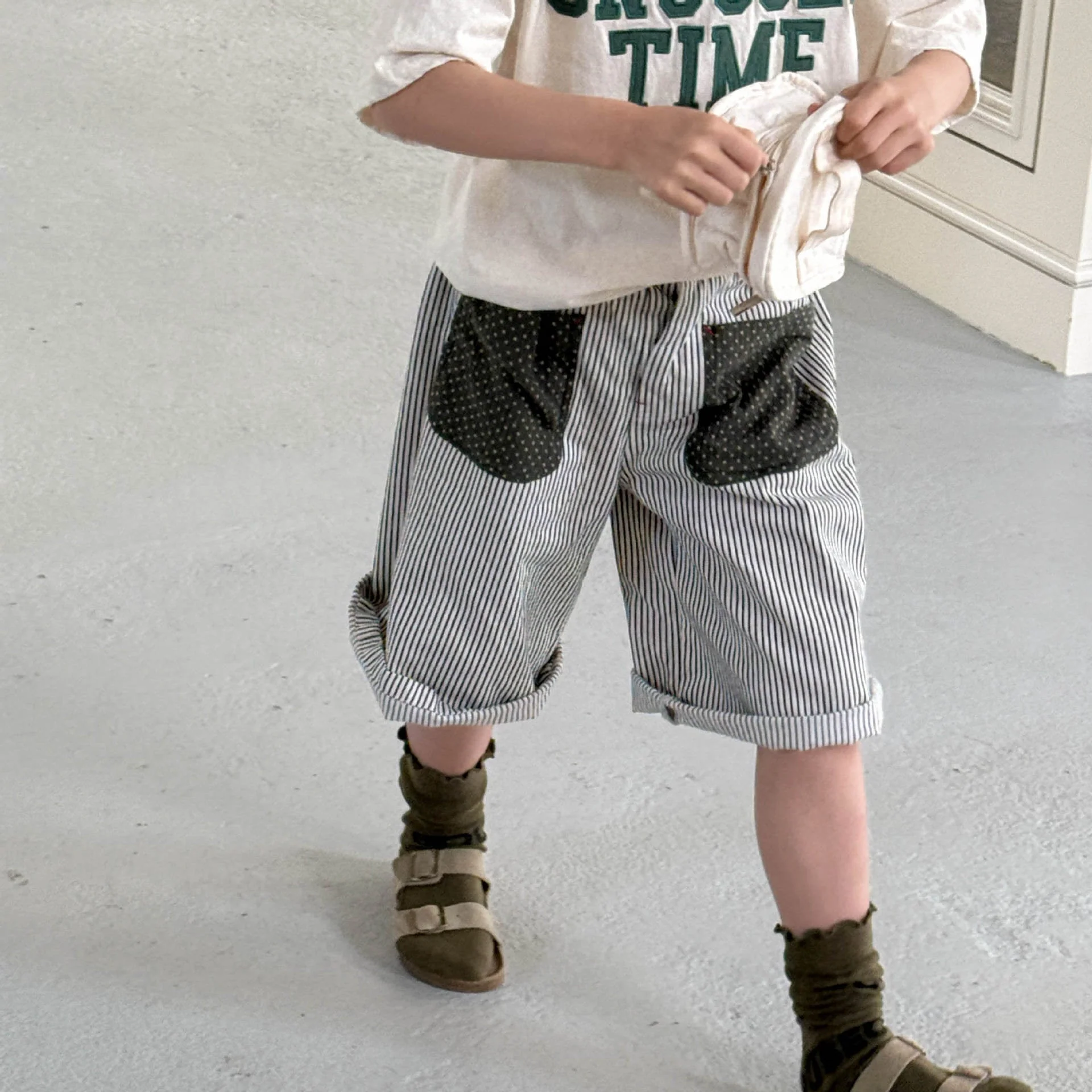 StripeDot™ – Gestreepte Broek met Stippendetail – Uniseks Kinder Zomerbroek - Image 6