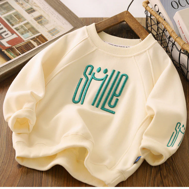 JoyJumper™ – Sweater met Smile Borduursel – Vrolijke Kindertrui - Image 4