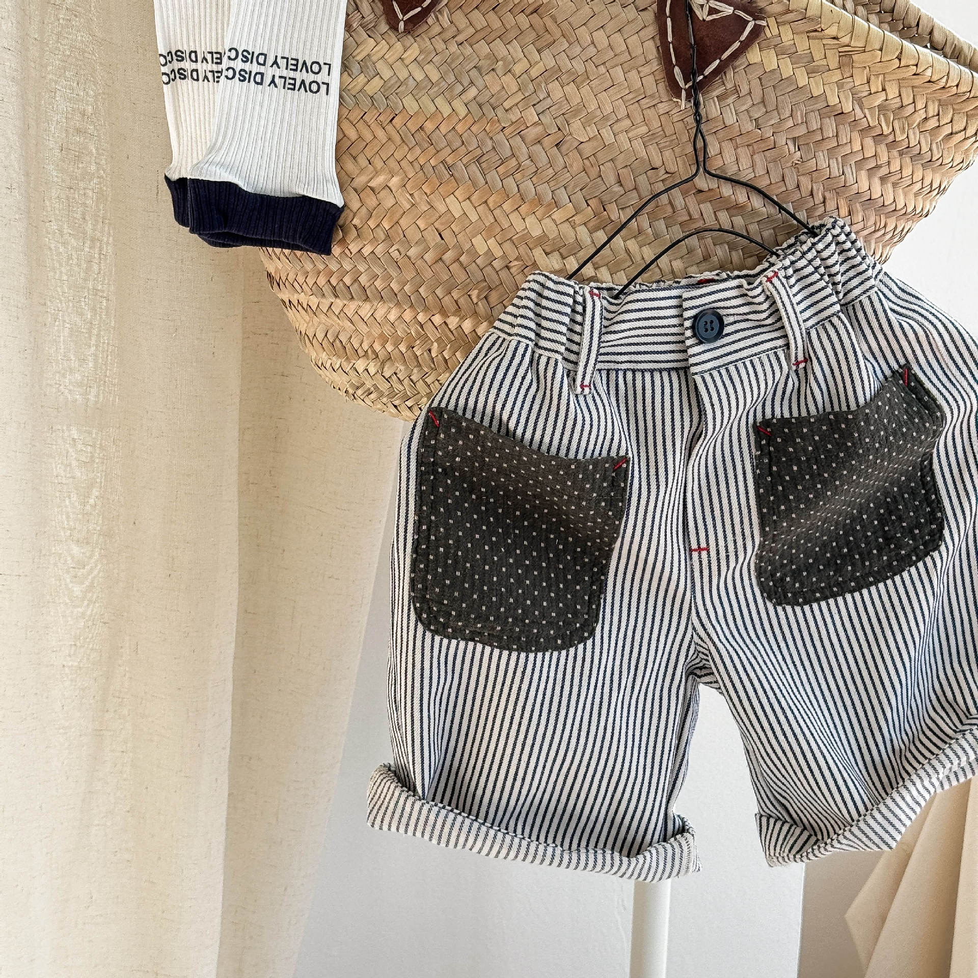StripeDot™ – Gestreepte Broek met Stippendetail – Uniseks Kinder Zomerbroek - Image 8