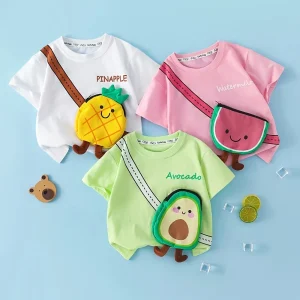 FruitBuddy™ – T-Shirt met Vrolijke Fruitprint – Kinderen Zomer Top
