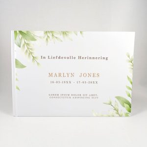 Uitvaart Gastenboek Greenery – In Liefdevolle Herinnering